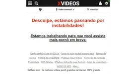 Imagem ilustrativa da notícia Xvideos também cai e deixa usuários na mão