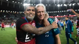 Gabigol e Jorge Jesus brilharam trabalhando juntos no Flamengo
