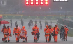 Paralisação do GP da Bélgica de F1 devido à chuva

