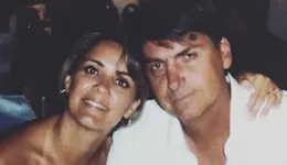 Ana Cristina quando era casada com Jair Bolsonaro