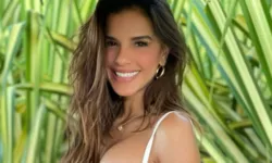 Imagem ilustrativa da notícia Só de calcinha, Mariana Rios coloca bumbum à mostra