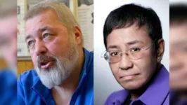 Jornalistas Maria Ressa e Dmitry Muratov levaram o Nobel da Paz "pelos esforços de salvaguarda da liberdade de expressão".