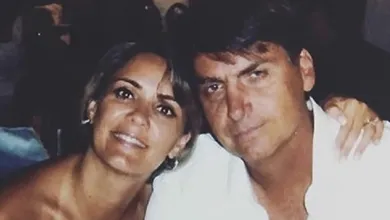 Ana Cristina quando era casada com Jair Bolsonaro