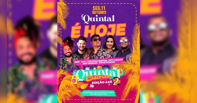 Imagem ilustrativa da notícia Amantes do axé ganham edição do Quintal Elétrico hoje (11)