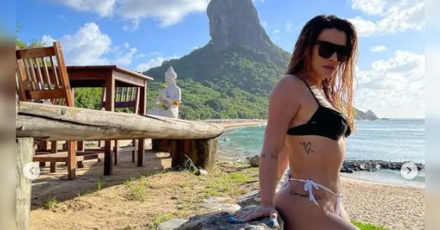 Imagem ilustrativa da notícia Grávida? Cleo Pires usa biquíni minúsculo e ousado; veja!