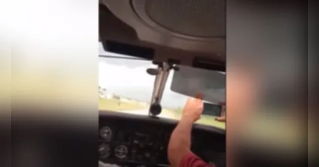 Imagem ilustrativa da notícia Vídeo: homem é atropelado por avião no interior do Pará