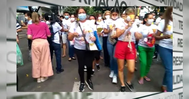 Imagem ilustrativa da notícia Vídeo: fiéis fazem percurso da Trasladação nas ruas de Belém