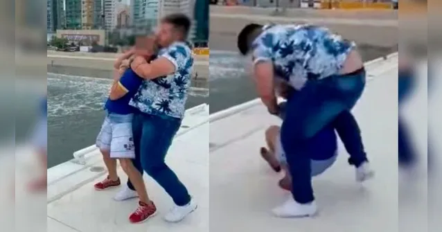 Imagem ilustrativa da notícia Vídeo: homem gay aplica mata-leão em homofóbico