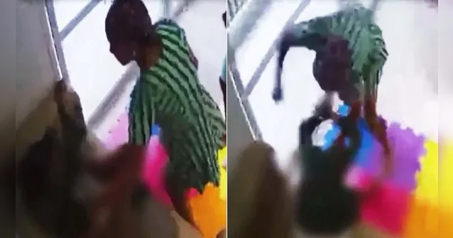 Imagem ilustrativa da notícia Vídeo prova que patroa agredia empregada em prédio de luxo