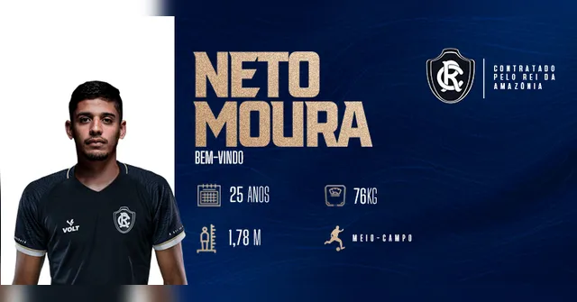 Imagem ilustrativa da notícia Neto Moura é o novo meio-campista do Clube do Remo