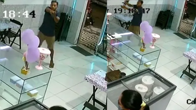 Imagem ilustrativa da notícia Homem assalta sorveteria na Cidade Nova; assista!