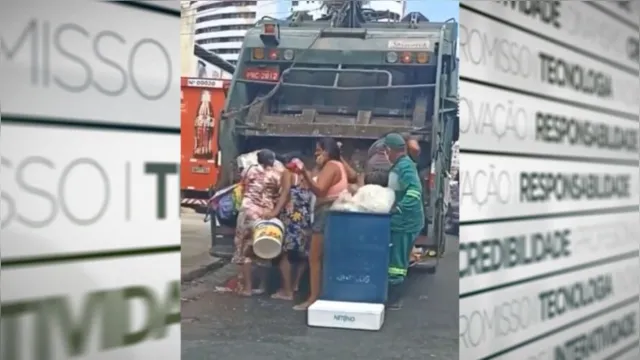 Imagem ilustrativa da notícia Moradores procuram comida em lixo de bairro nobre no Ceará