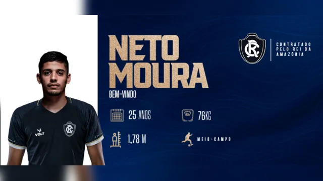 Imagem ilustrativa da notícia Neto Moura é o novo meio-campista do Clube do Remo