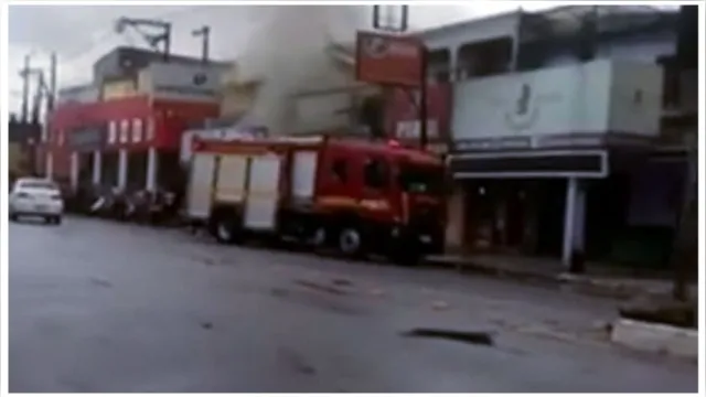 Imagem ilustrativa da notícia Vídeo: explosão de gás atinge cozinha de loja em Ananindeua