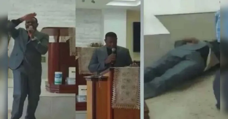 Imagem ilustrativa da notícia Vídeo: pastor morre no altar ao clamar por Deus