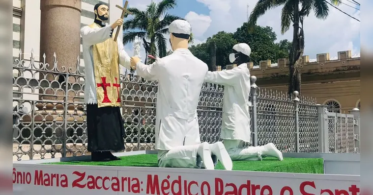 Imagem ilustrativa da notícia Novo carro de milagres homenageia profissionais da saúde