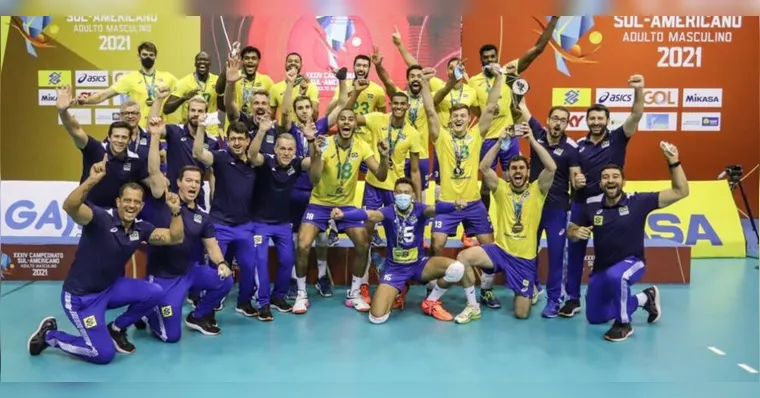 Imagem ilustrativa da notícia Brasil vence a Argentina e conquista Sul-americano de vôlei