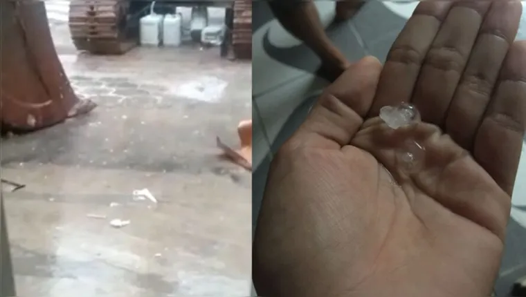 Imagem ilustrativa da notícia Vídeo: chuva de granizo atinge diversos bairros de Belém