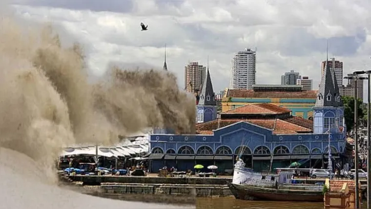 Imagem ilustrativa da notícia Tsunami gigante em Belém: os “memes” após erupção de vulcão
