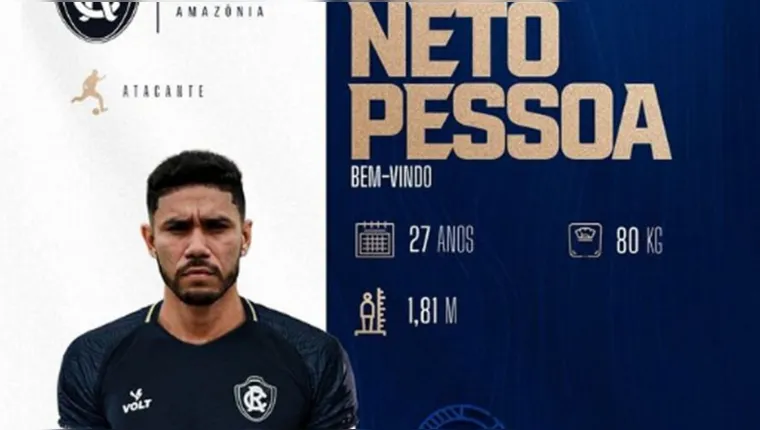 Imagem ilustrativa da notícia Clube do Remo anuncia oficialmente novo atacante