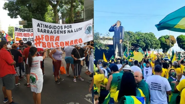 Imagem ilustrativa da notícia Manifestações pró e contra governo tomam as ruas de Belém
