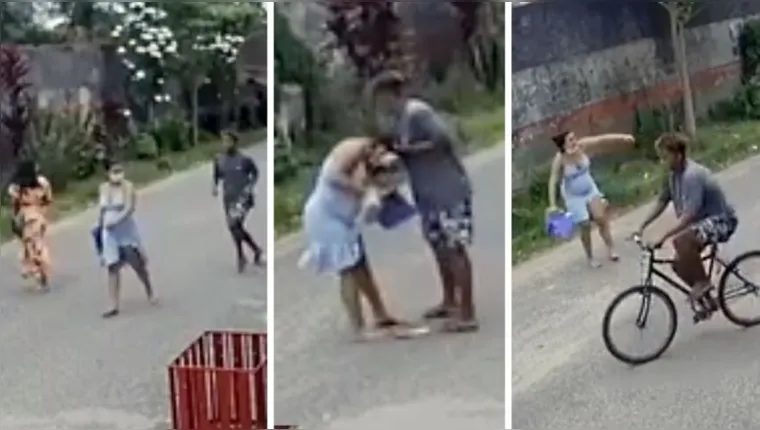 Imagem ilustrativa da notícia Vídeo: grávida desmaia após ser assaltada em Belém