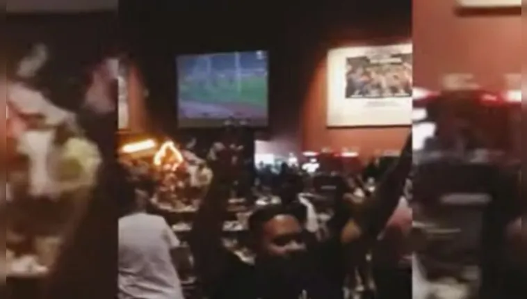Imagem ilustrativa da notícia Vídeo: discussão por futebol acaba em "porradal" em bar