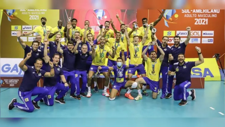 Imagem ilustrativa da notícia Brasil vence a Argentina e conquista Sul-americano de vôlei