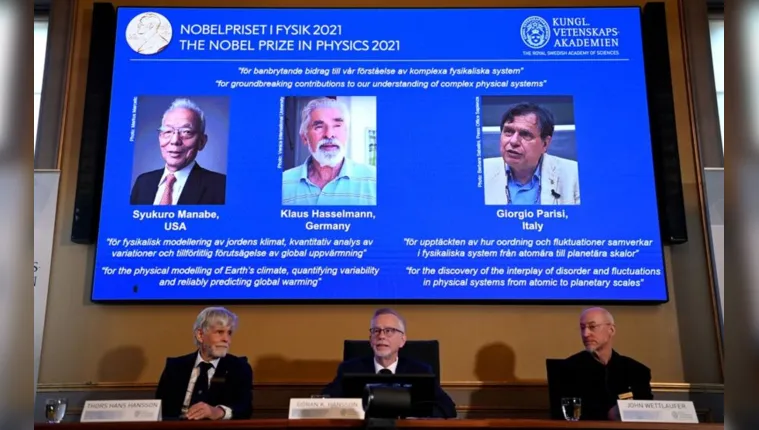 Imagem ilustrativa da notícia Nobel de Física vai para trio que analisa mudança climática
