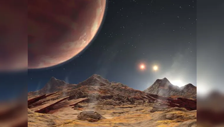 Imagem ilustrativa da notícia Cientistas descobrem planeta que orbita três estrelas