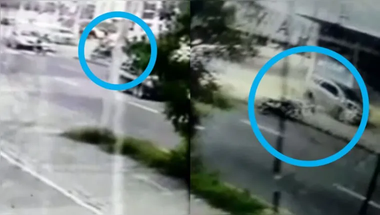Imagem ilustrativa da notícia Vídeo mostra momento exato de acidente na Augusto Montenegro