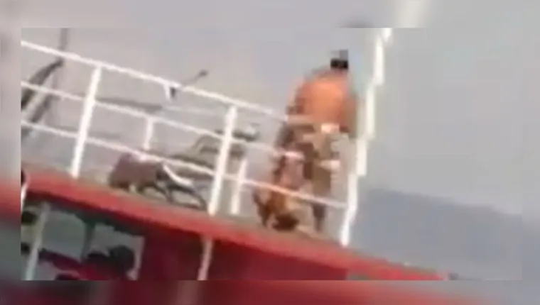 Imagem ilustrativa da notícia Vídeo: casal é flagrado comemorando o dia do sexo em barco 