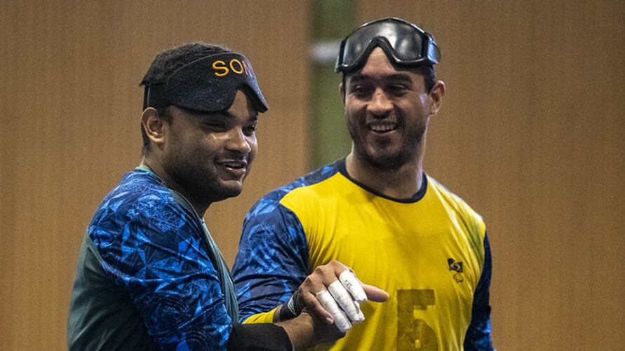 Parazinho é campeão no goalball Parazinho é campeão no goalball