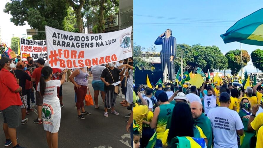 Imagem ilustrativa da notícia: Manifestações pró e contra governo tomam as ruas de Belém