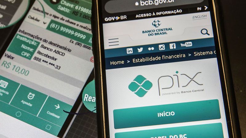 Pix terá limite de transferência de mil reais à noite