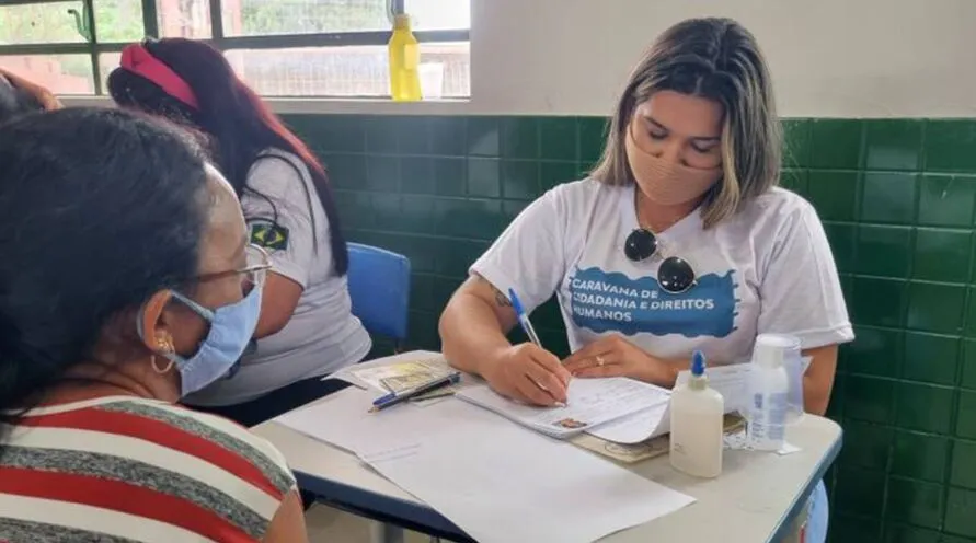 A Caravana de Cidadania e Direitos Humanos conta com a parceria da Polícia Civil e da Defensoria Pública do Estado