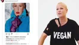 Imagem ilustrativa da notícia Xuxa é chamada de "farsa" ao posar com luvas de couro animal