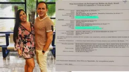 Casal oficializou a união primeiro em Belém e agora do outro lado do Atlântico