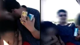 Foto mostra o acusado no momento da gravação do vídeo

