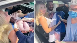 Bebê veio ao mundo ainda no estacionamento do hospital