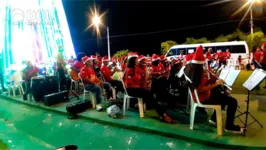 Banda da Fundação Casa da Cultura de Marabá (FCCM) deu um show de músicas natalinas e nacionais