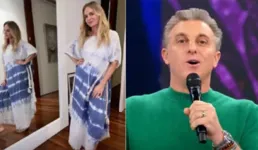 Angélica vestiu seu traje relax e deixou o maridão sozinho na televisão