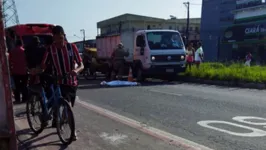 Vítima foi atropelada quando tentava atravessar a via.