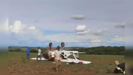 Aeronave de pequeno porte caiu em uma fazenda, nas proximidades da rodovia GO-050