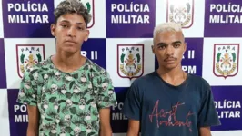 Dupla foi presa em flagrante pelos militares da 1ª Cime 