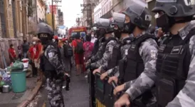 A saída dos moradores do prédio foi pacifica