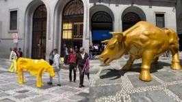 Imagem ilustrativa da notícia 'Vaca magra' toma lugar de 'touro de ouro' em frente à bolsa
