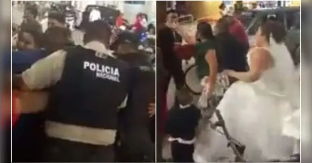 Imagem ilustrativa da notícia Vídeo: Políciais param casamento e prendem o noivo no altar