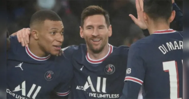 Imagem ilustrativa da notícia PSG goleia com show de Mbappé e Messi na Champions