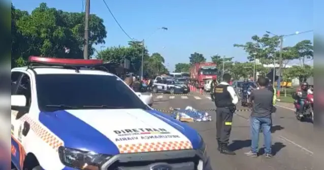 Imagem ilustrativa da notícia Vídeo: ônibus esmaga idoso na BR-316, em Marituba